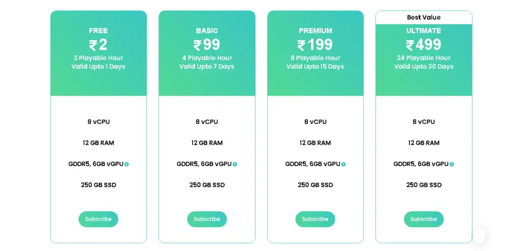 Ant Play Pricing - Best Cloud Gaming Service in India