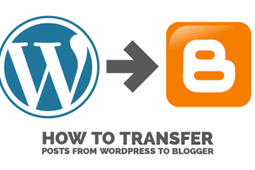 How to transfer posts from wordpress to blogger