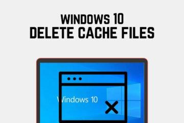 how to clear all types of caches in windows 10
