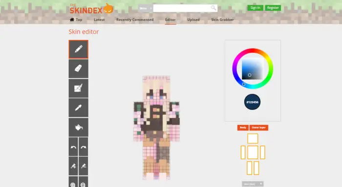 Skindex - Minecraft Skin Editor 