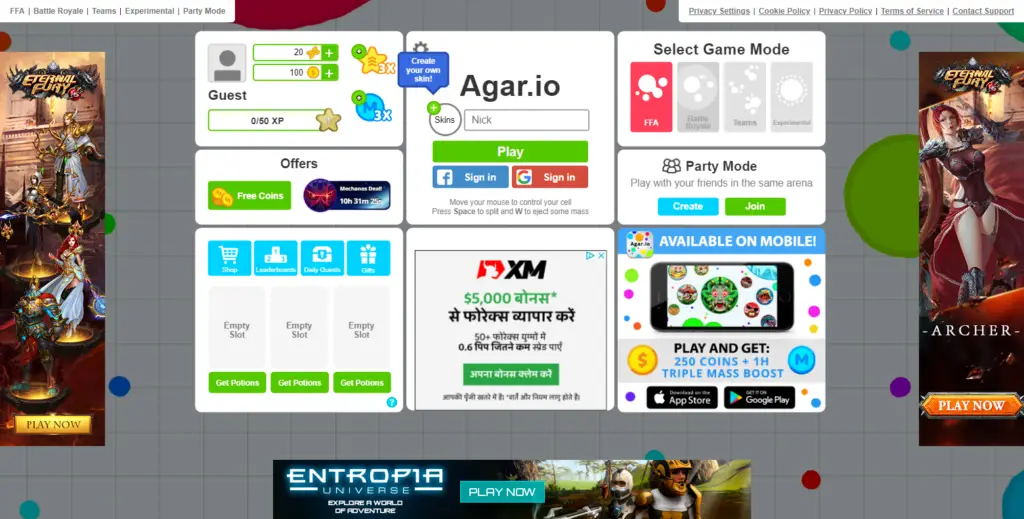 agar.io - 11 Best Multiplayer Browser Games 