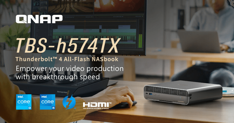 QNAP Releases Thunderbolt™ 4 All-Flash NASbook
