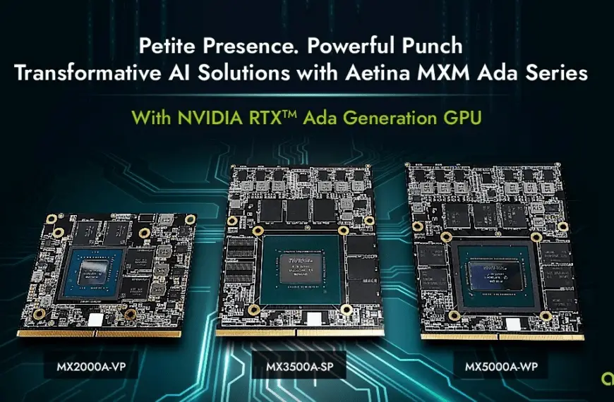 Aetina Introduces New MXM GPUs Powered by NVIDIA Ada Lovelace